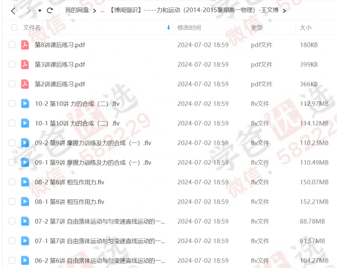 图片[5]-【000257】【高中物理】王文博物理：高中必修选修自招高考大合集-学爸优选